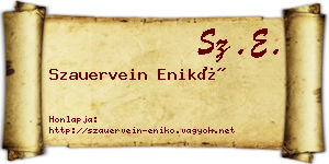 Szauervein Enikő névjegykártya